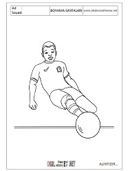 Futbol boyama sayfaları